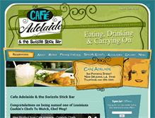 Tablet Screenshot of cafeadelaide.com